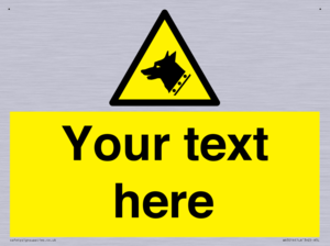 Custom Warning: Guard dog